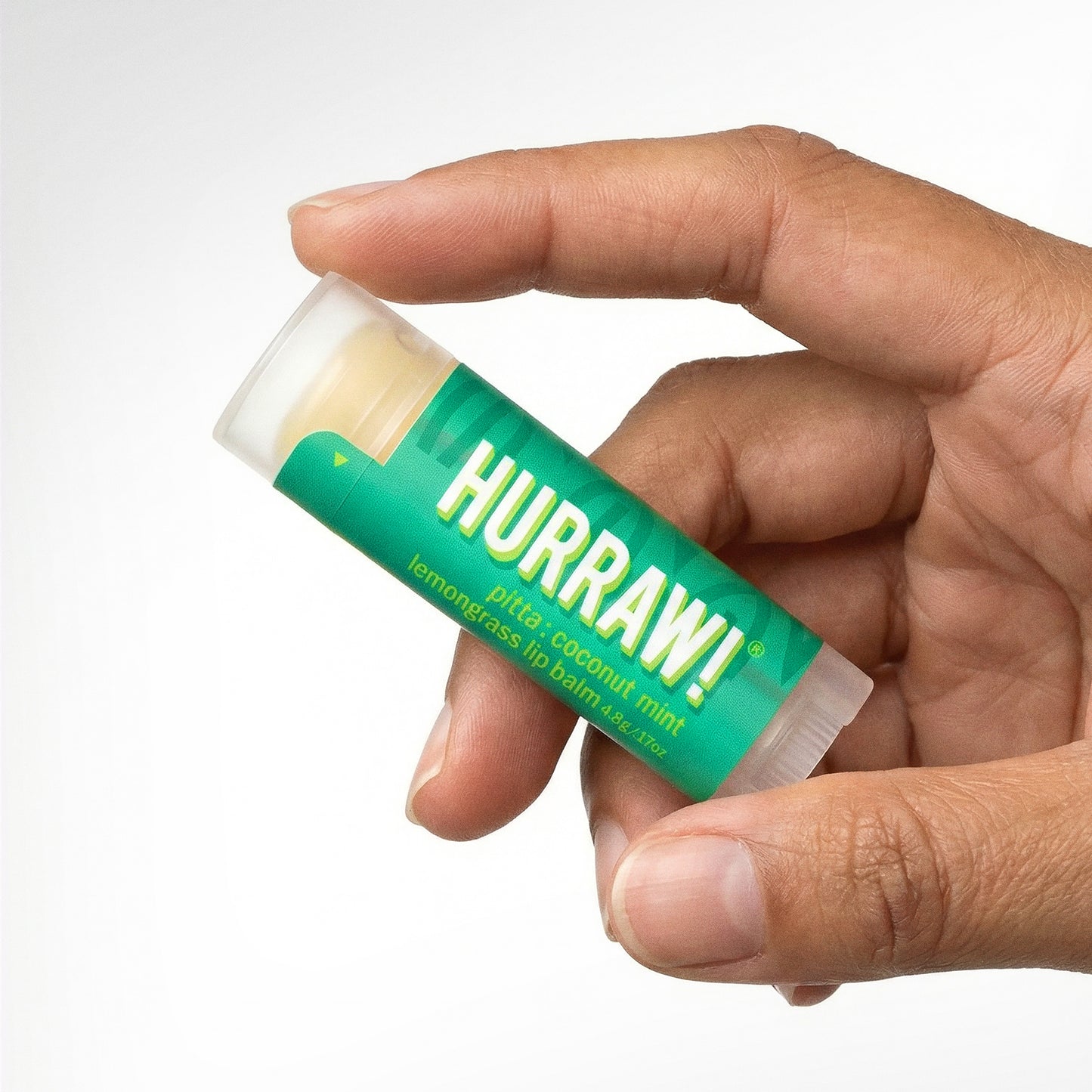 Lippenbalsem met kokosnoot mint en citroengras van Hurraw