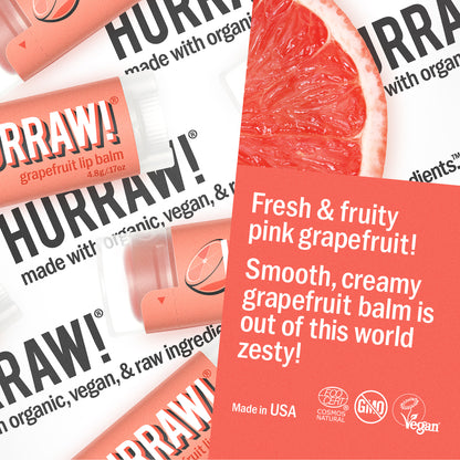 Grapefruit lippenbalsem met roze uitstraling en zachte glans