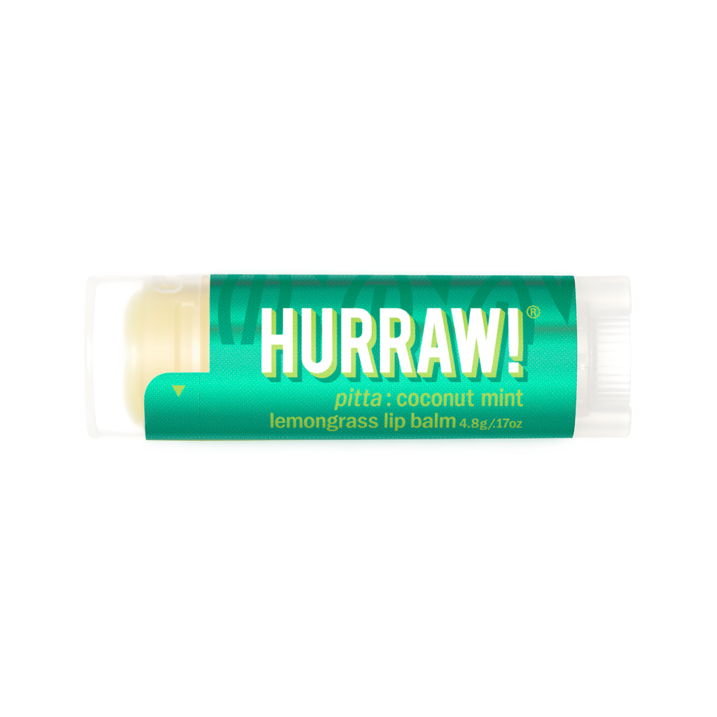 Natuurlijke Pitta lippenbalsem van Hurraw met verkoelend karakter
