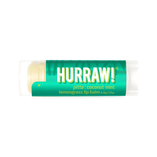 Natuurlijke Pitta lippenbalsem van Hurraw met verkoelend karakter