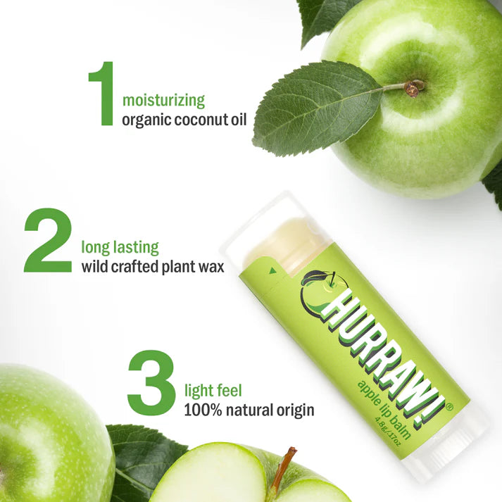 Appel lippenbalsem met frisse groene appelgeur en zachte formule