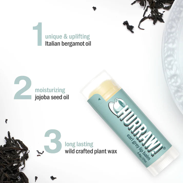 Earl Grey lippenbalsem met bergamot en theegeur
