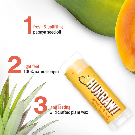 Ananas lippenbalsem met papayazaadolie en tropische geur